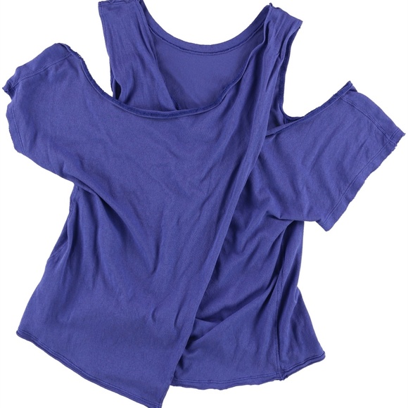 FREE‎ PEOPLE Taurus Cold Shoulder Tee - Picture 4 of 4